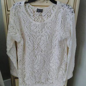 Objects d'art open weave Ivory Sweater